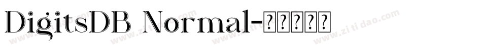 DigitsDB Normal字体转换